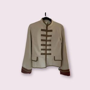 Women's Marc Jacobs Fall 2002 Runway Band Jacket Hardware Details Size 6 - Cream